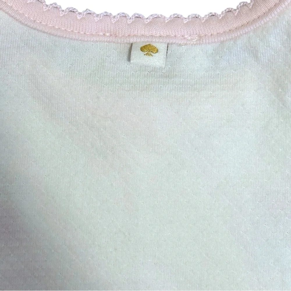 Kate Spade Baby Girl 3-Piece Floral Outfit Set Bib Top Pants Pink White